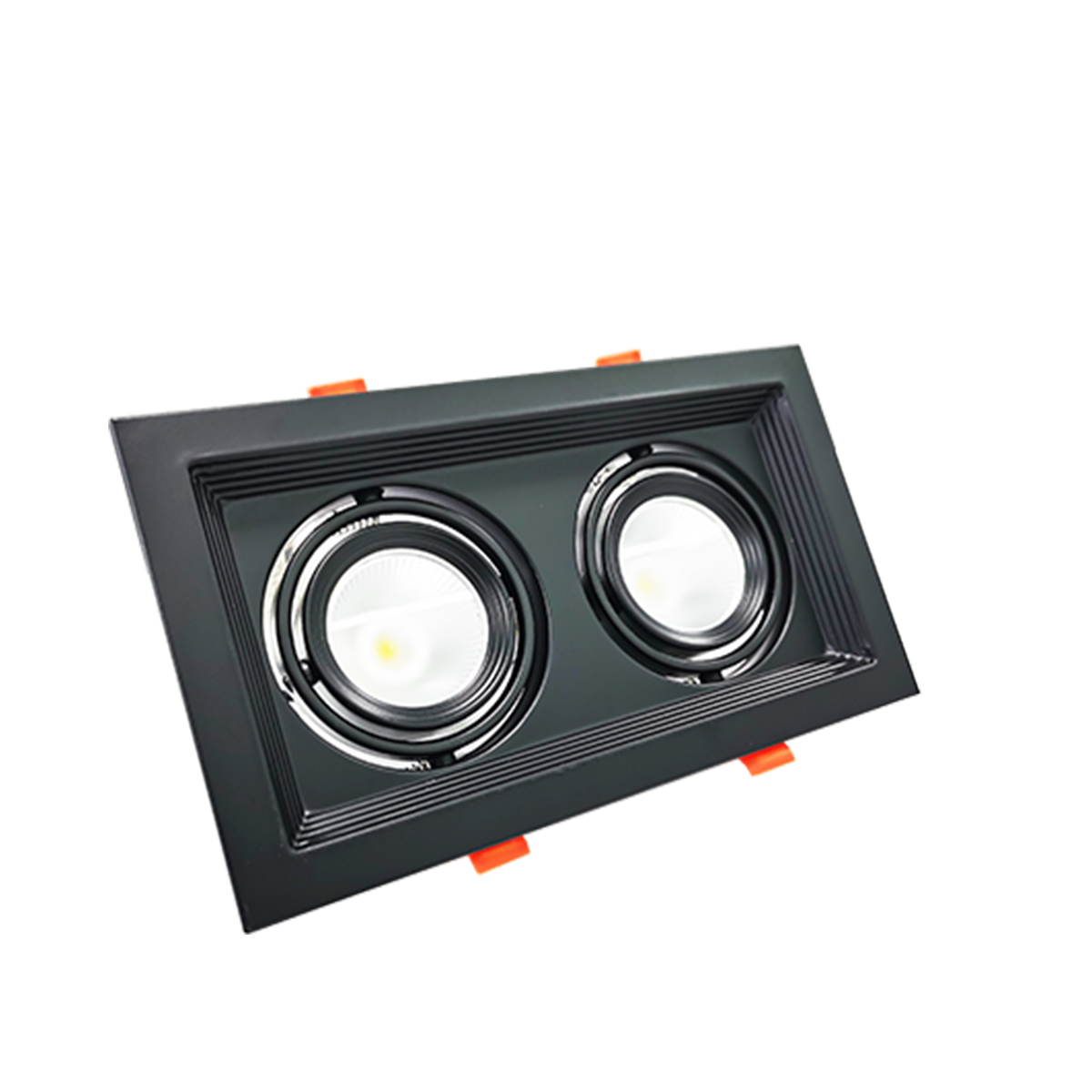 Luminária Spot Led Embutir Evidence Duo Preto Fosco 14W Bivolt Luz Amarela/Neutra/Branca 3000/4000/6500K - Avant