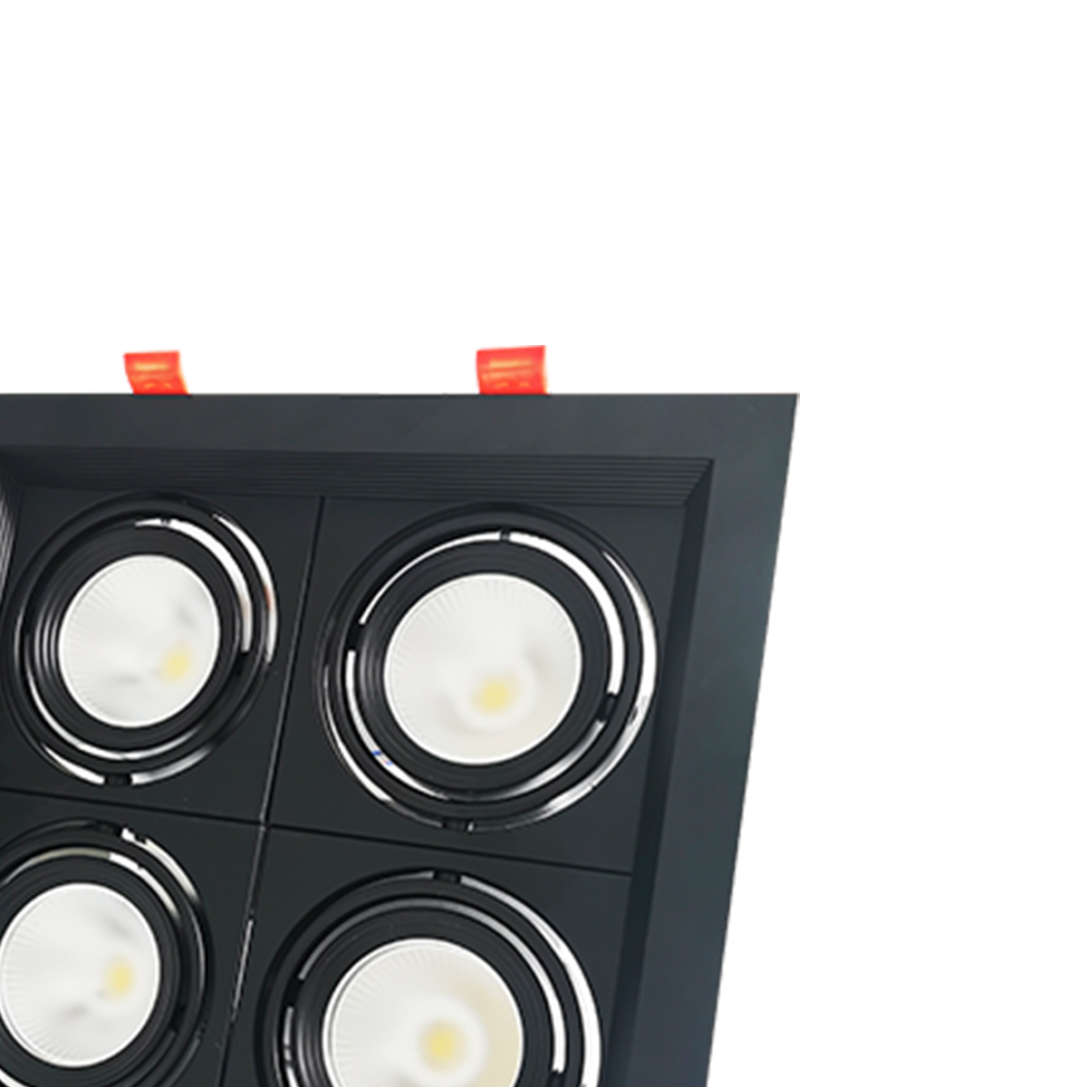 Luminária Spot Led Embutir Evidence Quattro Preto Fosco 28W Bivolt Luz Amarela/Neutra/Branca 3000/4000/6500K - Avant