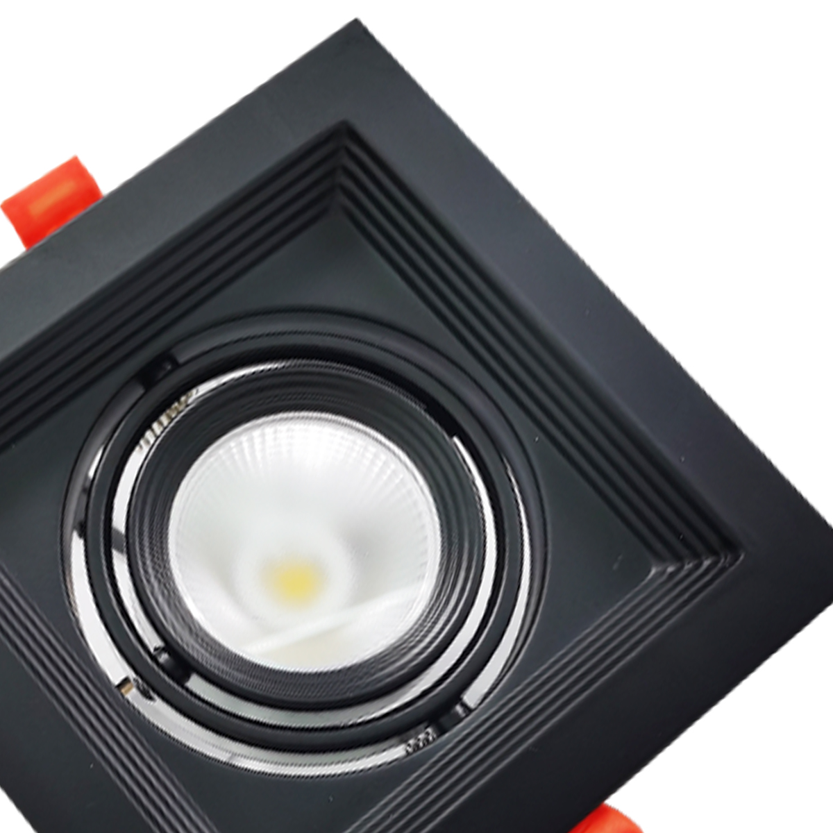 Luminária Spot Led Embutir Evidence Uno Preto Fosco 7W Bivolt Luz Amarela/Neutra/Branca 3000/4000/6500K - Avant