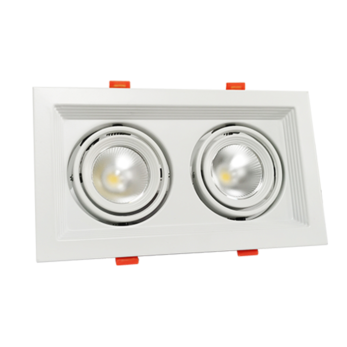 Luminária Spot Led Embutir Evidence Duo Branco Fosco 14W Bivolt Luz Amarela/Neutra/Branca 3000/4000/6000K - Avant