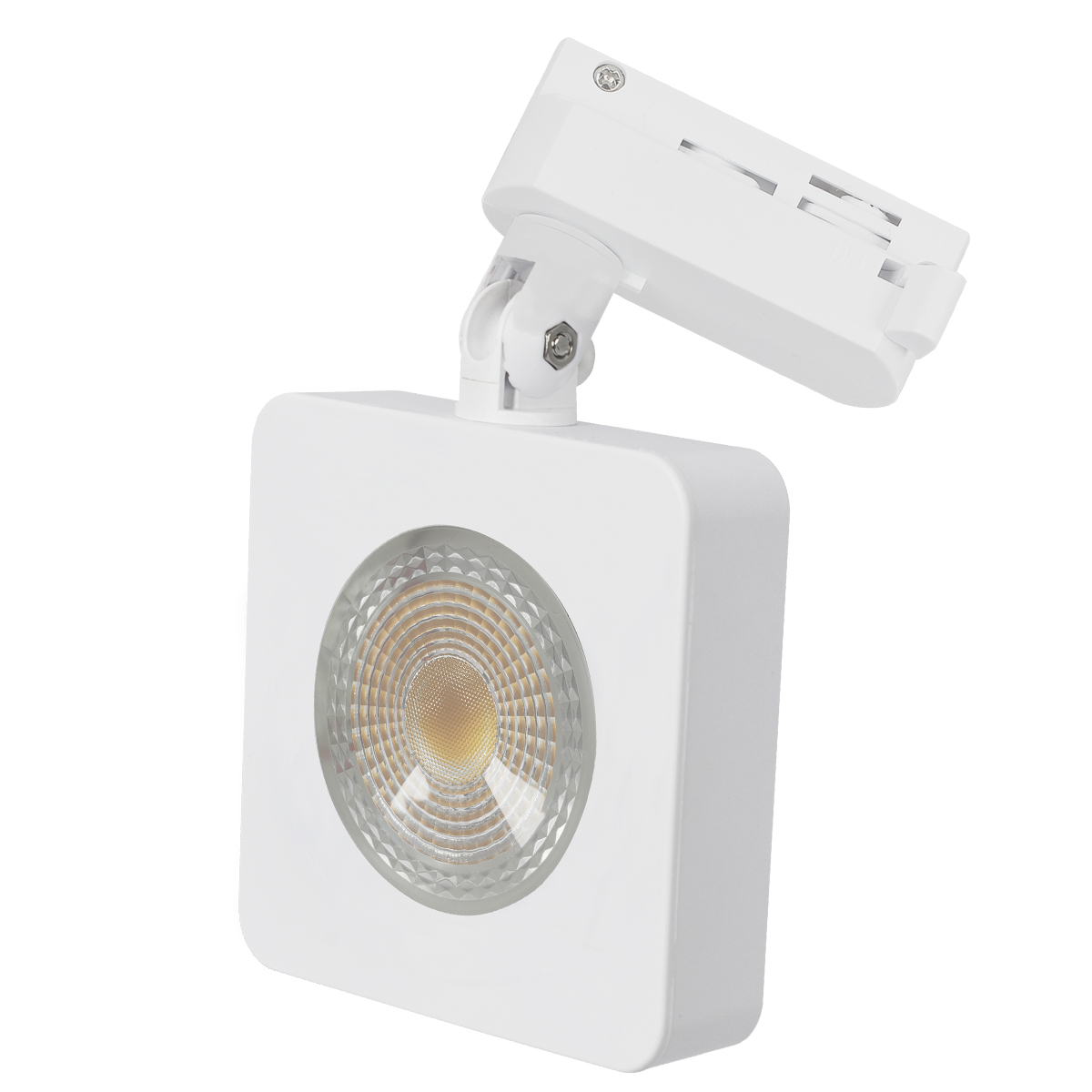 Luminária Spot Led Trilho Authentic Nobby Quadrado Branco 10W Bivolt Luz Branca 6500K 800Lm - Avant