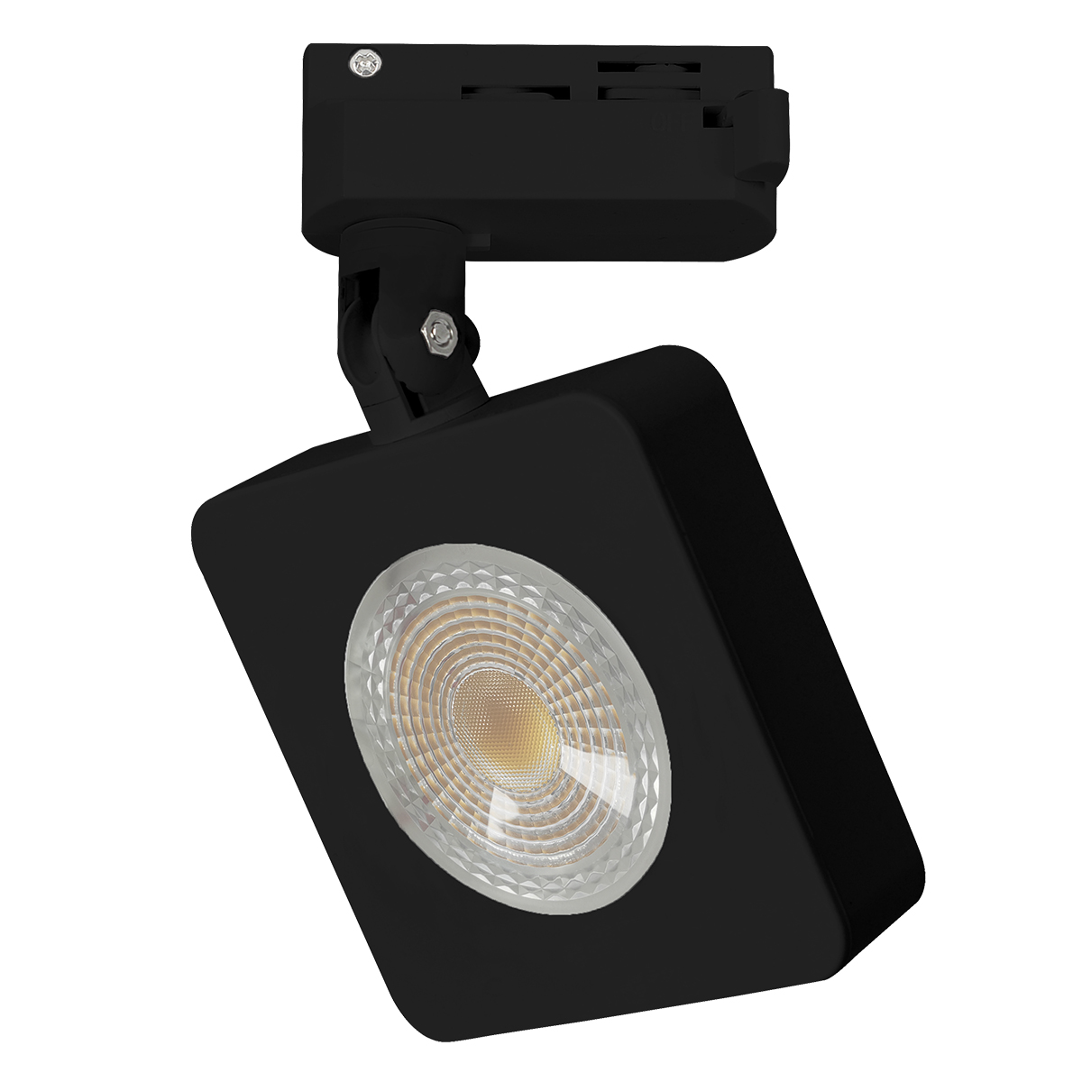 Luminária Spot Led Trilho Authentic Nobby Quadrado Preto 10W Bivolt Luz Branca 6500K 800Lm - Avant
