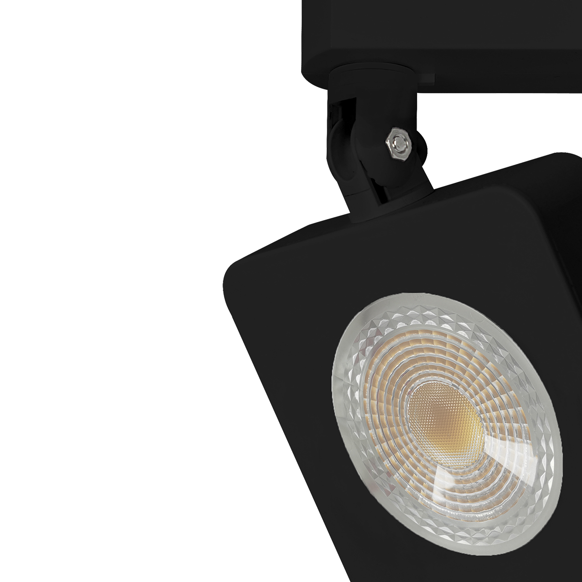 Luminária Spot Led Trilho Authentic Nobby Quadrado Preto 10W Bivolt Luz Branca 6500K 800Lm - Avant