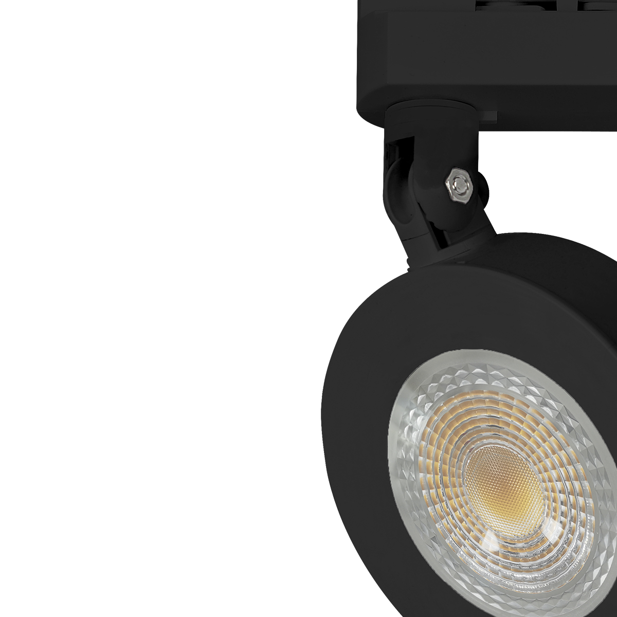 Luminária Spot Led Trilho Authentic Nobby Redondo Preto 10W Bivolt Luz Neutra 4000K 800Lm - Avant