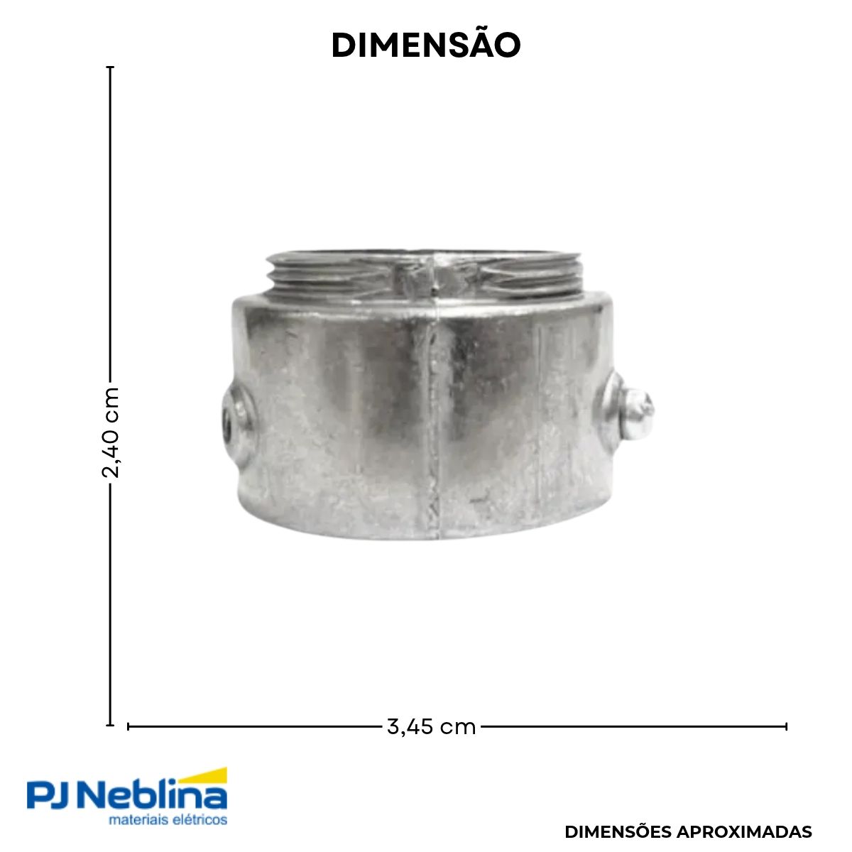 Unidut Múltiplo P/Eletroduto 1Pol Alumínio Fix Parafuso Bsp - Wale