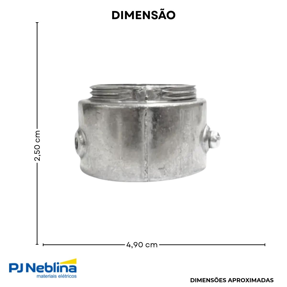 Unidut Múltiplo P/Eletroduto 1.1/2 Alumínio Fix Parafuso Bsp - Wale