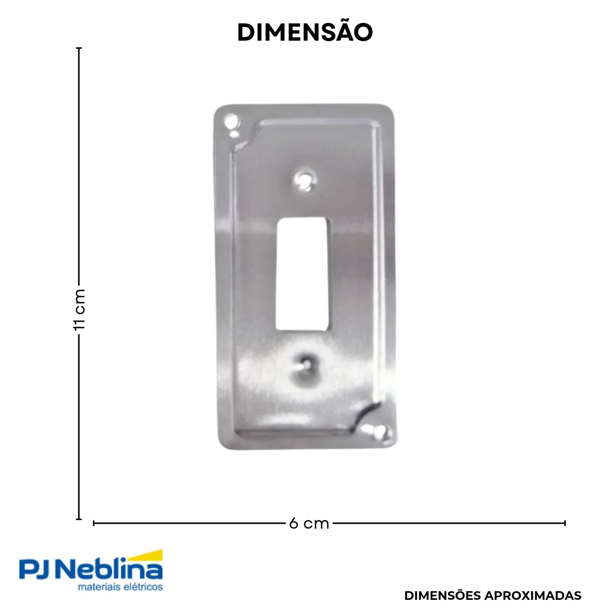 Tampa Condulete 1 Posto Alumínio 1Pol S/Pintura S/Vedação - Wale
