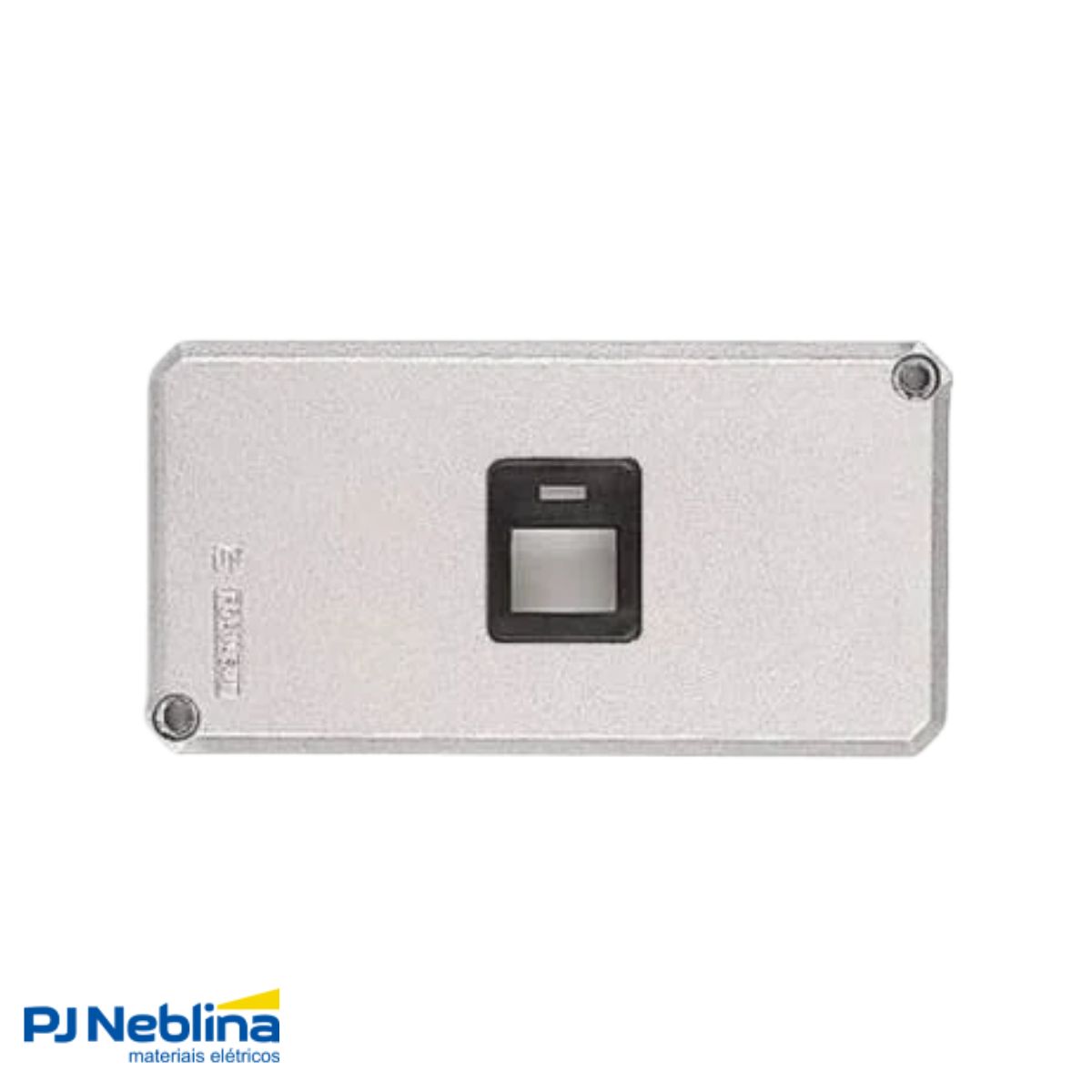 Tampa Condulete 1 Tom Rj45 Alumínio 1Pol S/Pintura S/Vedação - Wale