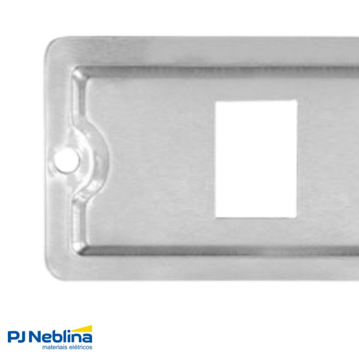Tampa Condulete 1 Tom Rj45 Alumínio 1/2-3/4 S/Pintura S/Vedação - Wale