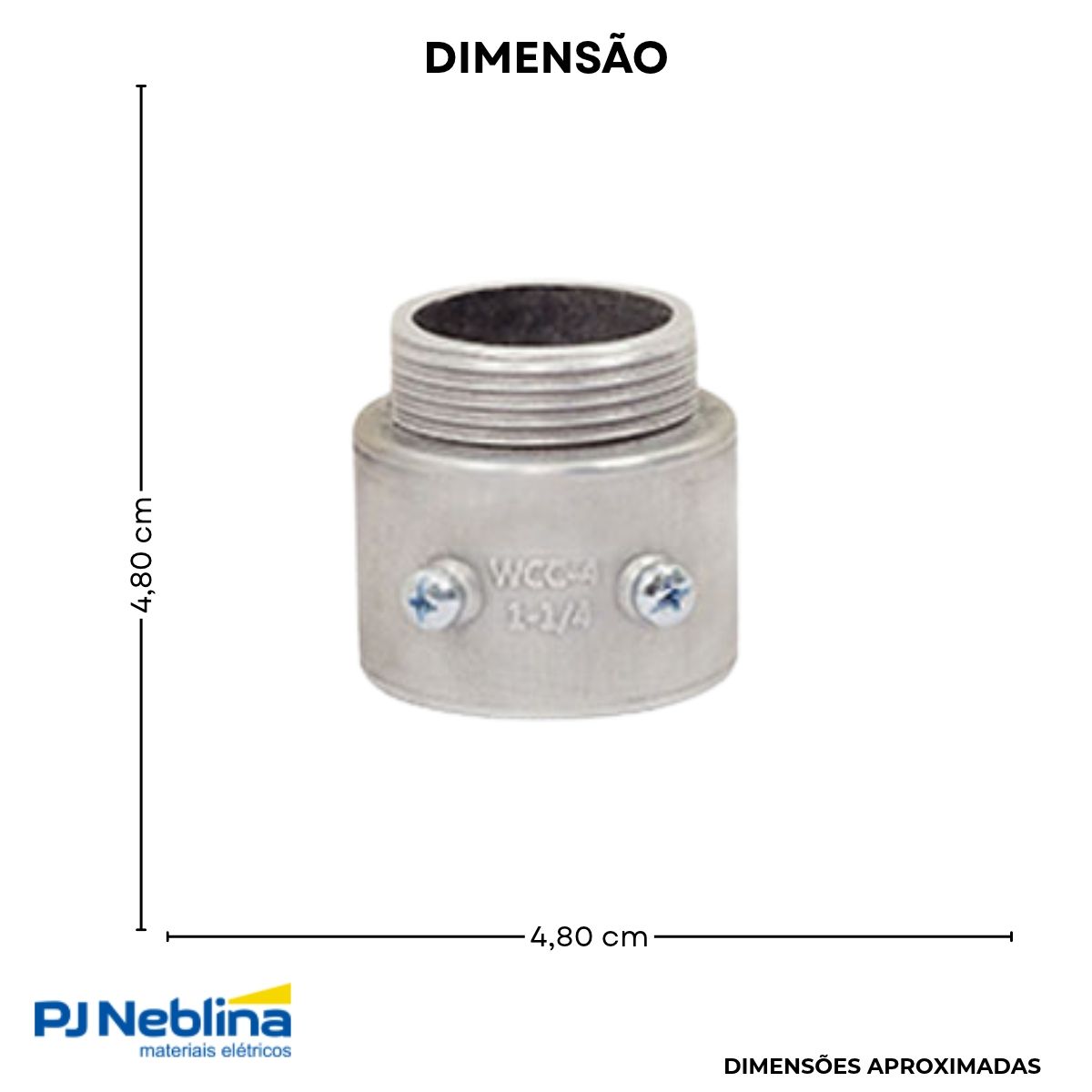 Unidut Cônico P/Eletroduto 1.1/4 Bsp - Wale