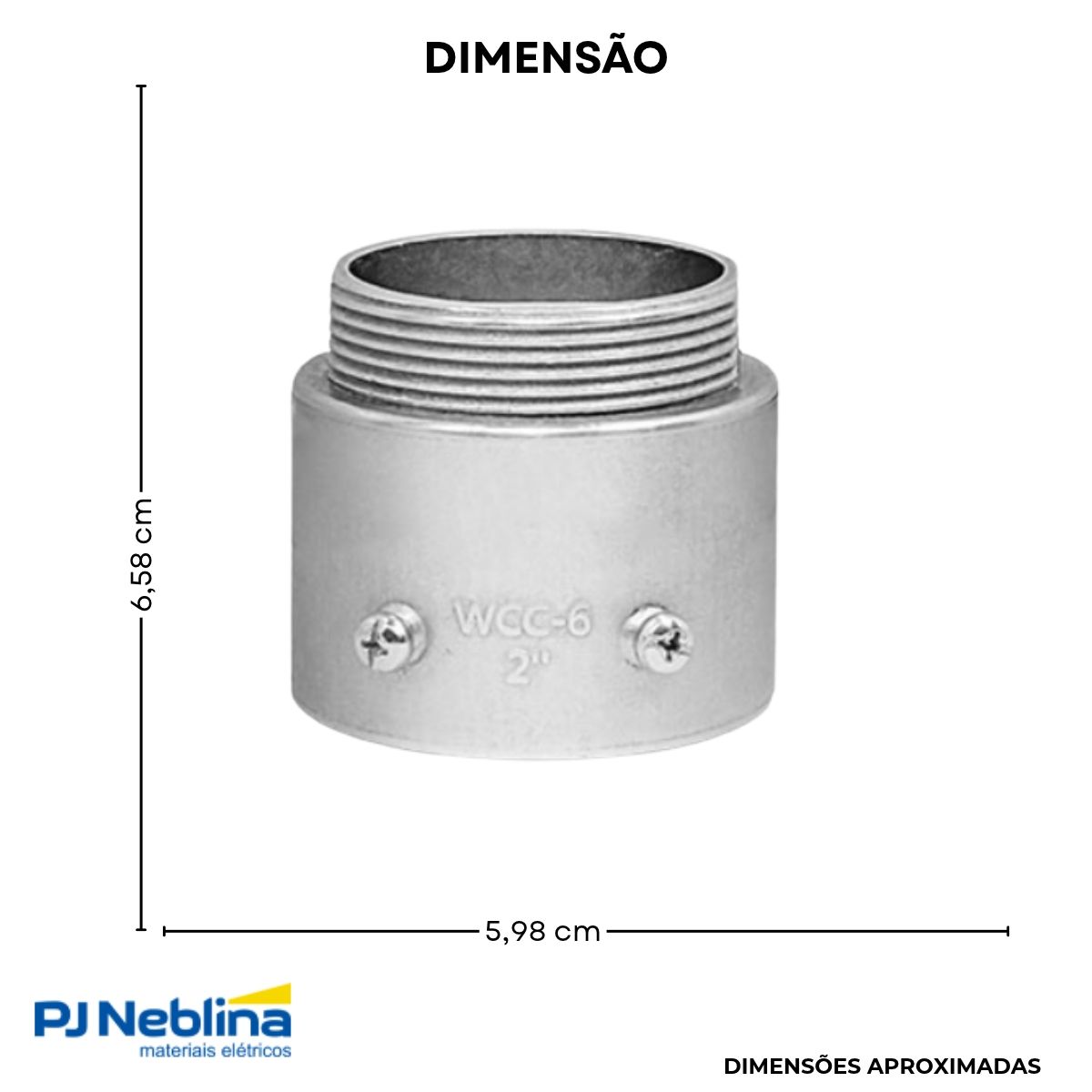 Unidut Cônico P/Eletroduto 2Pol Bsp - Wale