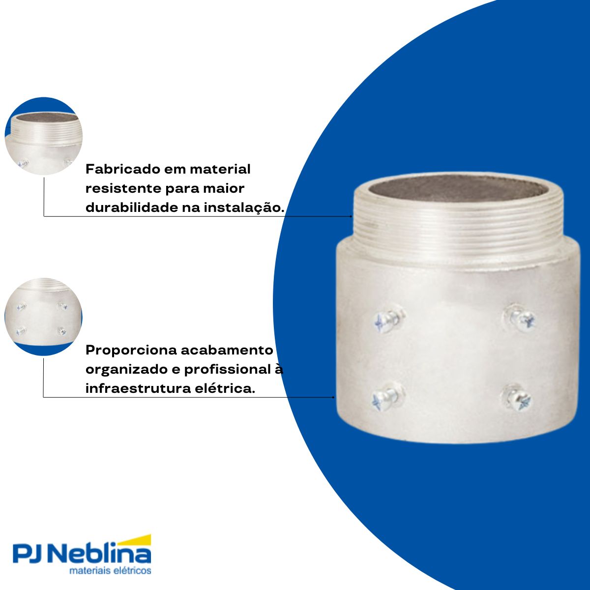 Unidut Conico P/Eletroduto 2.1/2 Bsp - Wale