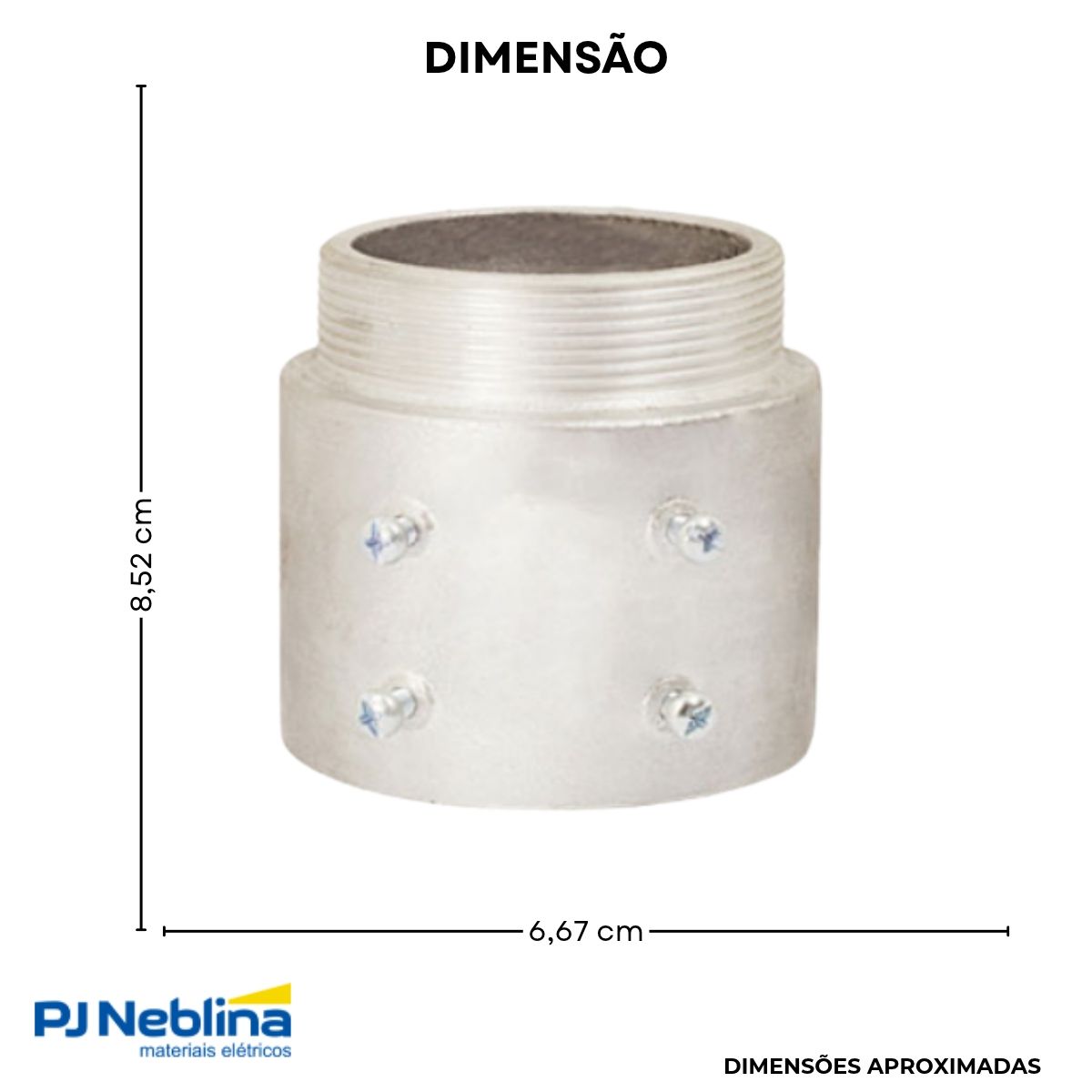 Unidut Conico P/Eletroduto 2.1/2 Bsp - Wale