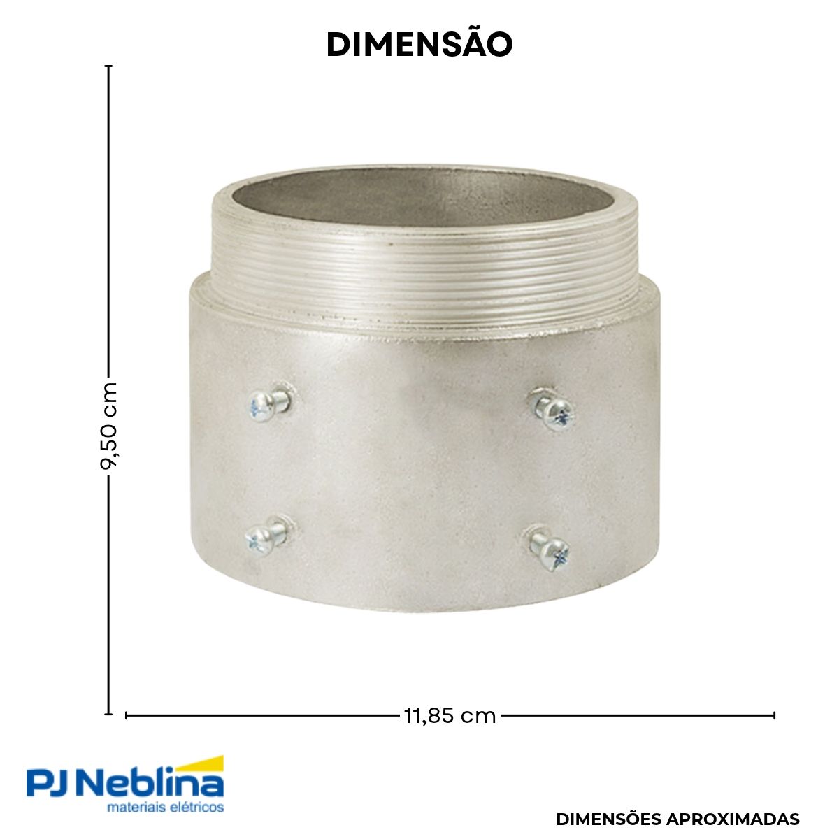 Unidut Cônico P/Eletroduto 4Pol - Wale