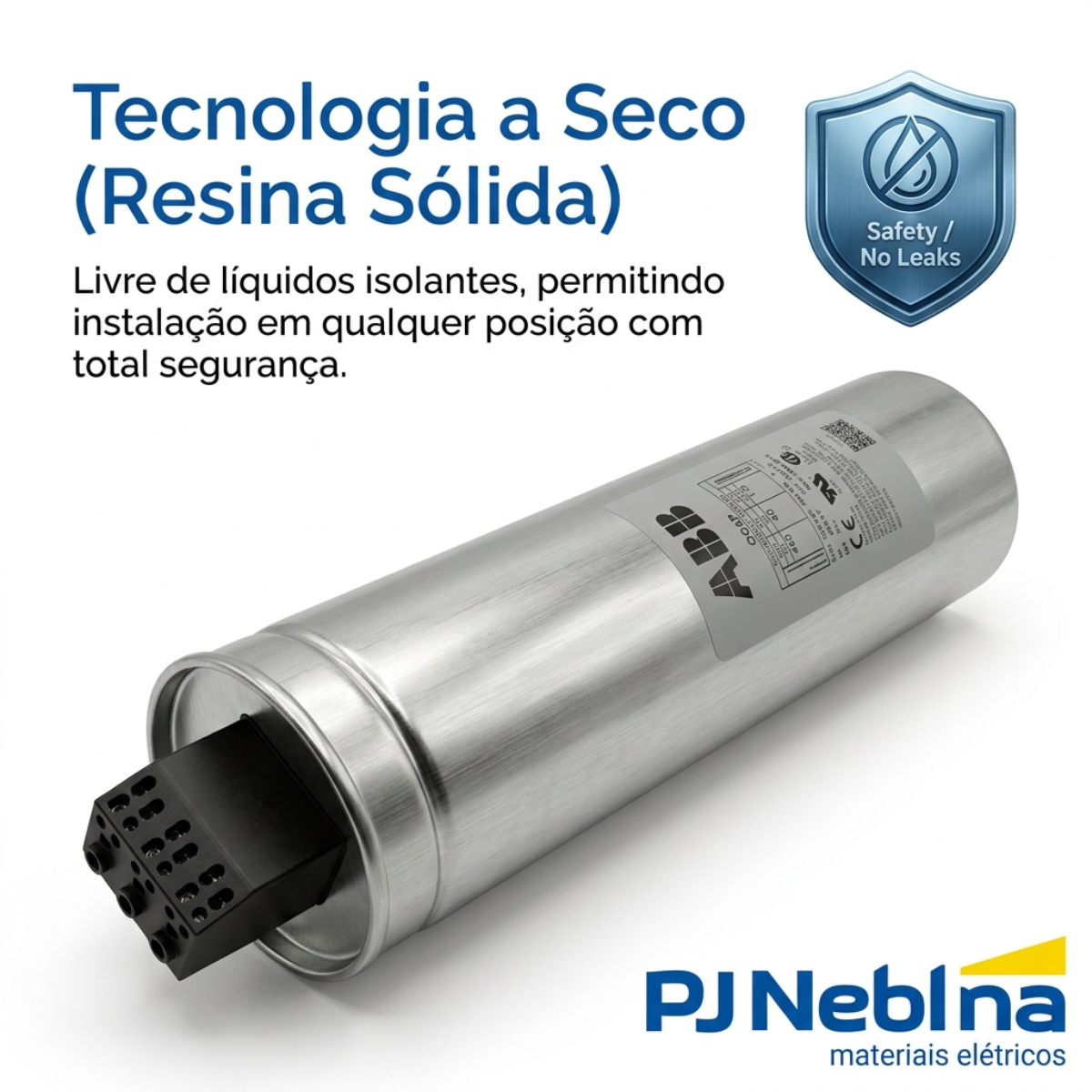 Capacitor Cilíndrico A Seco 15Kvar 400V Trifásico 60Hz - ABB