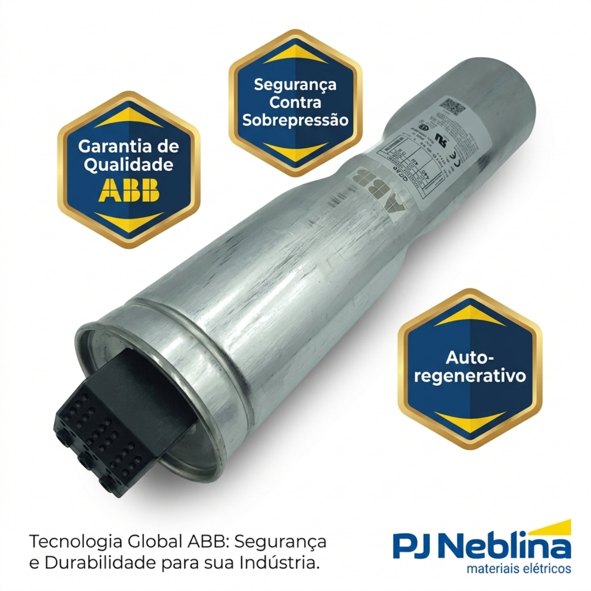 Capacitor Cilíndrico A Seco 15Kvar 400V Trifásico 60Hz - ABB