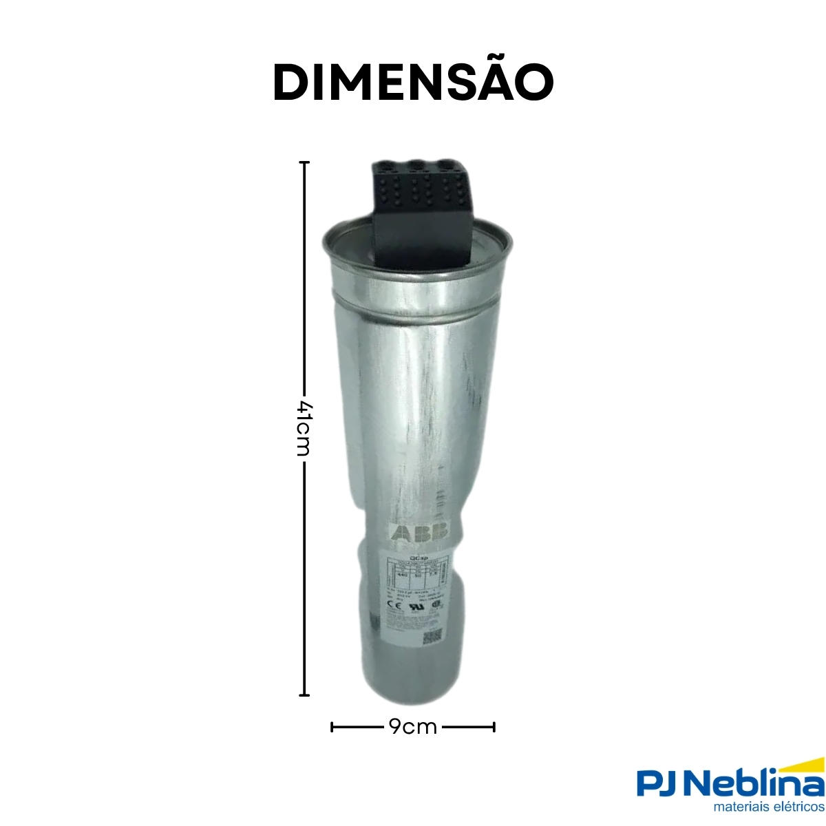 Capacitor Cilíndrico A Seco 15Kvar 400V Trifásico 60Hz - ABB