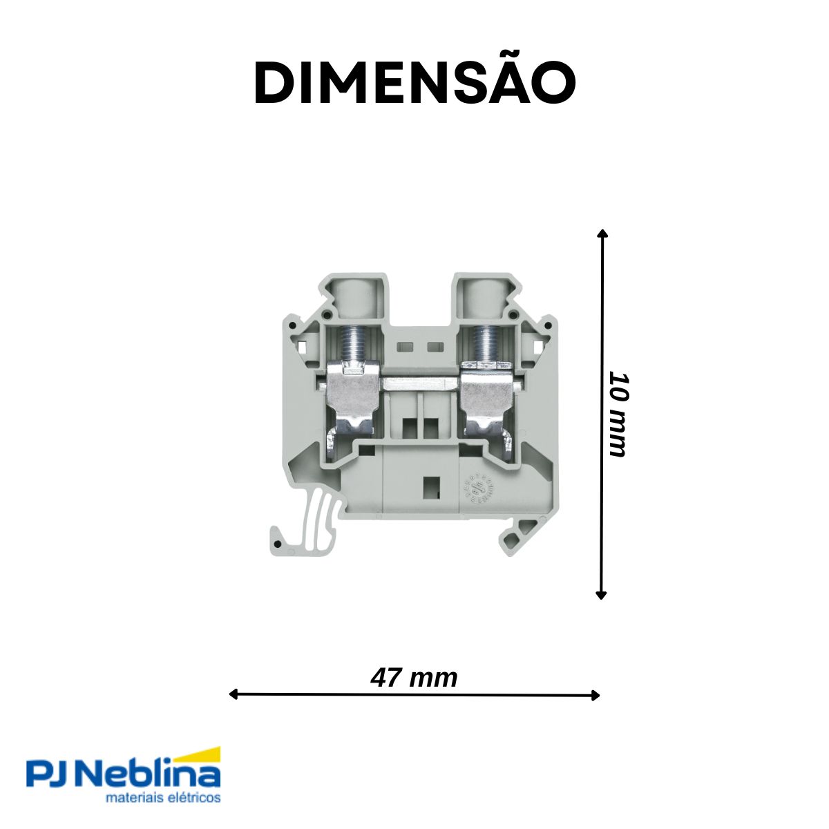 Conector Borne Passagem 2 Conexões 16Mm 800V Cinza - Siemens