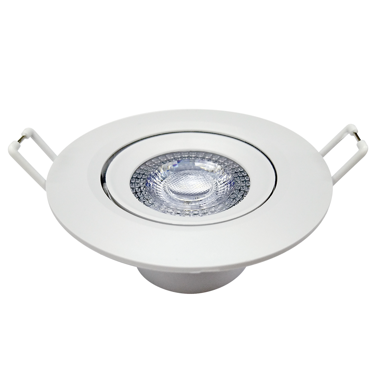 Luminária Spot Led Embutir Redondo Branco 3W Bivolt Luz Amarela 3000K 250Lm - Avant