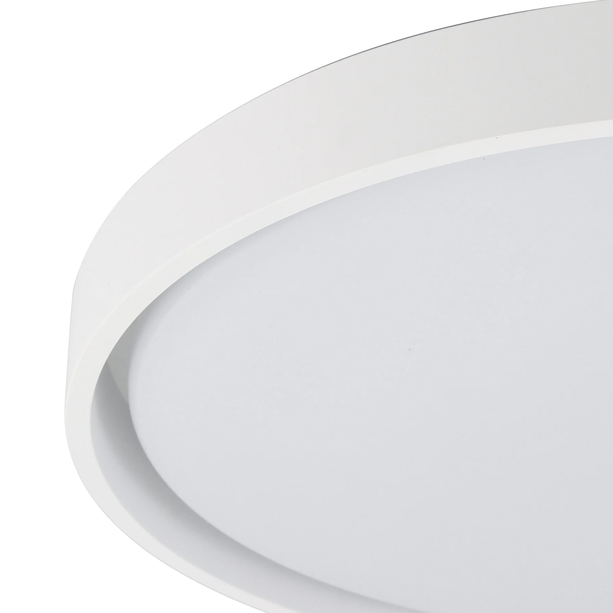 Luminária Plafon Led Sobrepor Montana Branco 48/96W Bivolt Luz Amarela/Branca 3000/6000K 3840Lm - Hevvy