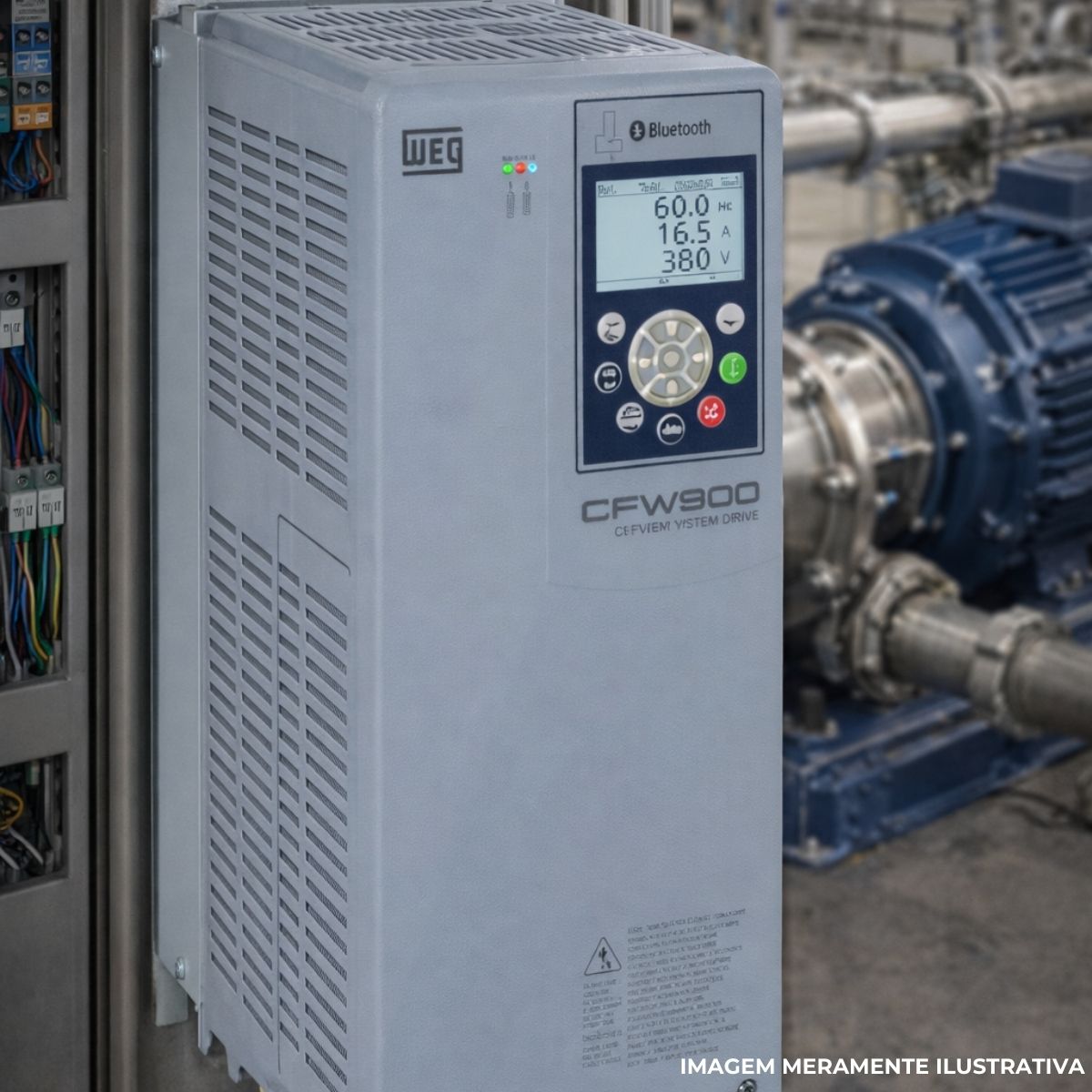 Inversor Frequência Trifásico 380-480V 50/60Hz 33A 18,5Kw C/Filtro - Weg