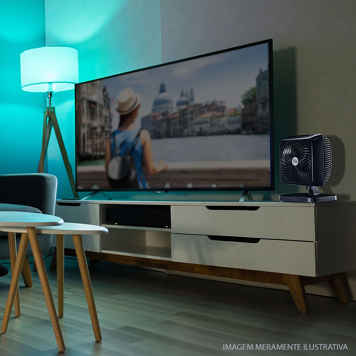 Ventilador De Mesa/Parede Turbi 127V 130W 30Cm Preto 3 Velocidades 62-3101 - Venti Delta