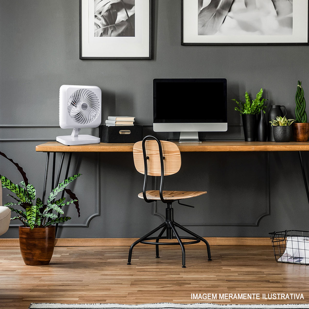 Ventilador De Mesa/Parede Turbi Max 127V 140W 40Cm Branco 3 Velocidades 62-4100 - Venti Delta