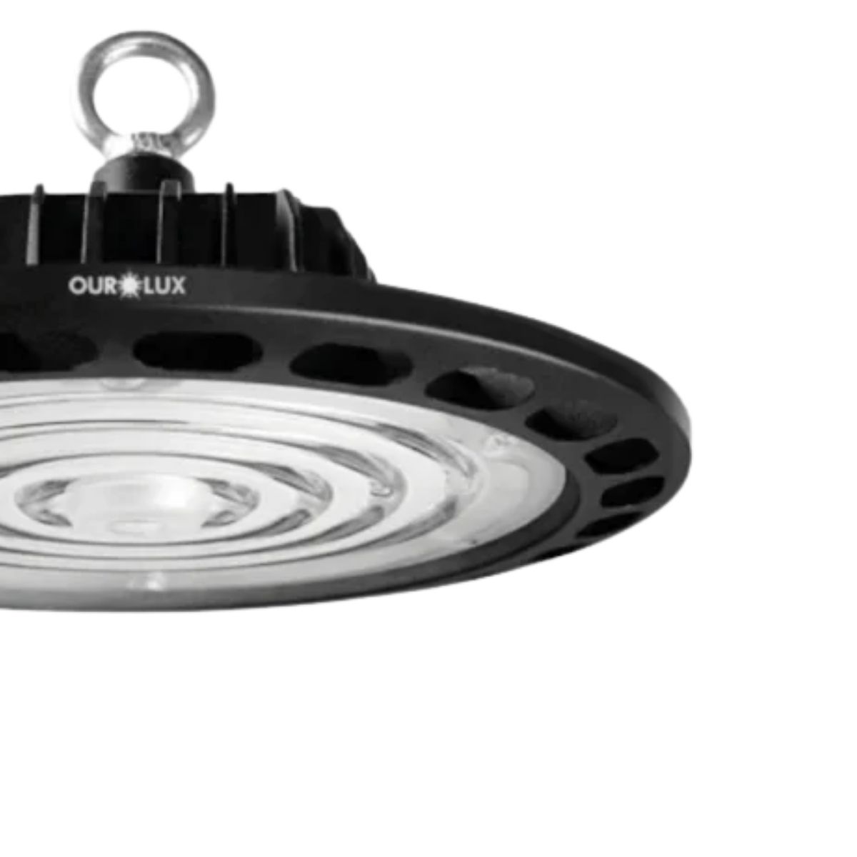 Luminária Industrial Highbay Led Sobrepor Pt 150W Bivolt 6500K Branco Frio 22500Lm Dif Termoplástico - Ourolux