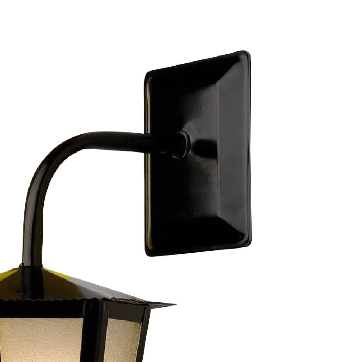Luminária Arandela Colonial Sextavada Preto E27 Difusor Termoplástico - Ideal Iluminação