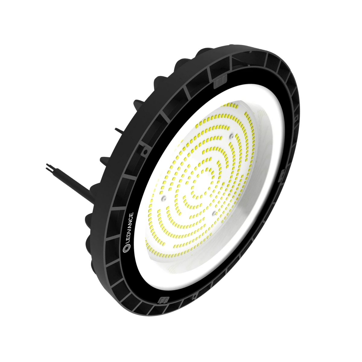 Luminária Industrial Highbay Led Sobrepor Preto 200W Bivolt 6500K Branco Frio 26000Lm Difusor Vidro 105G C/Protetor Surto 4Kv - Ledvance