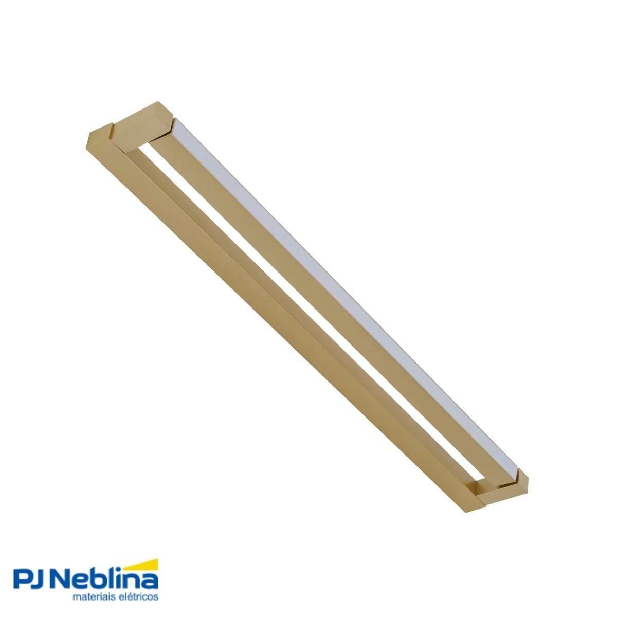 Luminária Arandela Led Lines Dourado 11W Bivolt 3000K Branco Quente C/Interruptor - Spotline