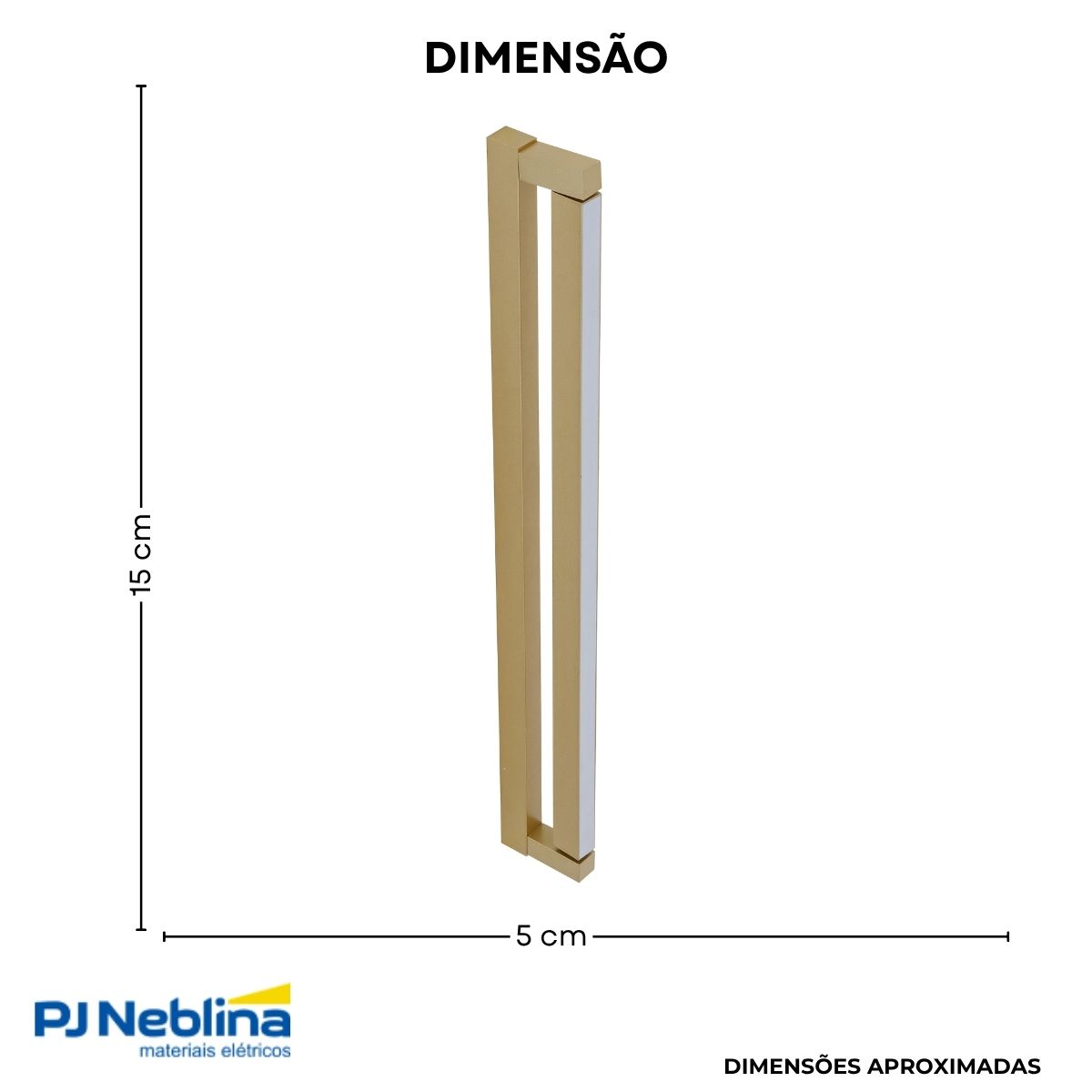 Luminária Arandela Led Lines Dourado 11W Bivolt 3000K Branco Quente C/Interruptor - Spotline