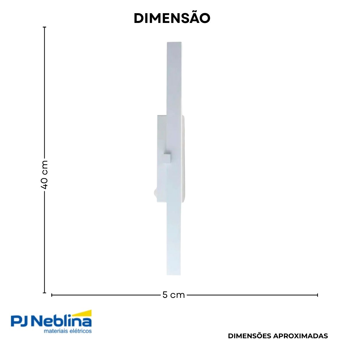 Luminária Arandela Led Prisma Bc 6W Bivolt 3000K Branco Quente - Spotline