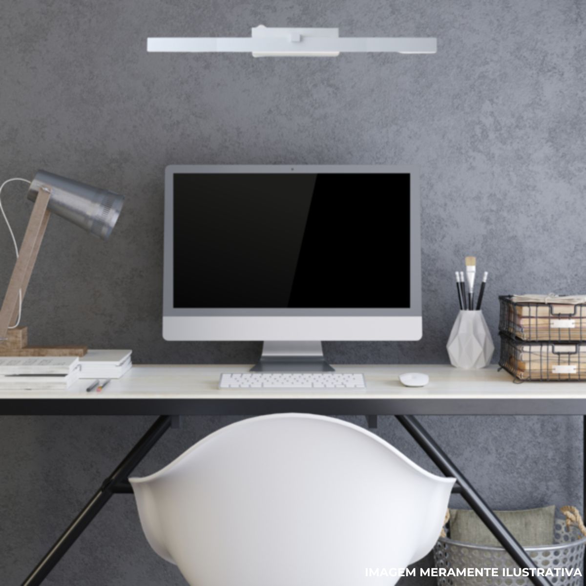 Luminária Arandela Led Prisma Bc 6W Bivolt 3000K Branco Quente - Spotline