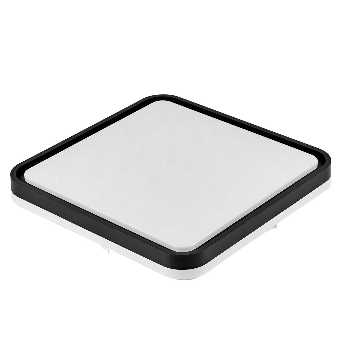 Luminária Plafon Led Sobrepor Vontae Preto 120W Bivolt Luz Amarela/Neutra/Branca 3000/4000/6000K - Hevvy