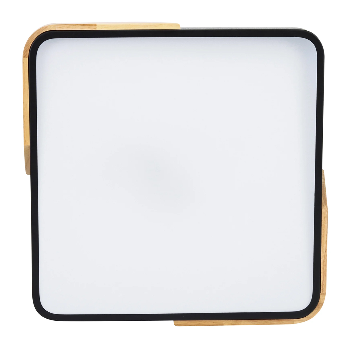 Luminária Plafon Led Sobrepor Wood 48/96W Bivolt Luz Amarela/Neutra/Branca 3000/4000/6000K - Hevvy