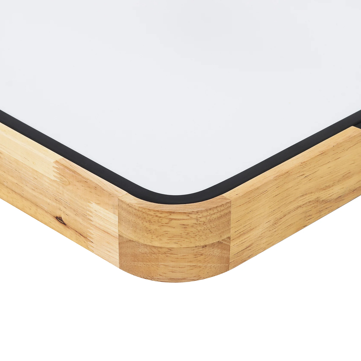 Luminária Plafon Led Sobrepor Wood 48/96W Bivolt Luz Amarela/Neutra/Branca 3000/4000/6000K - Hevvy