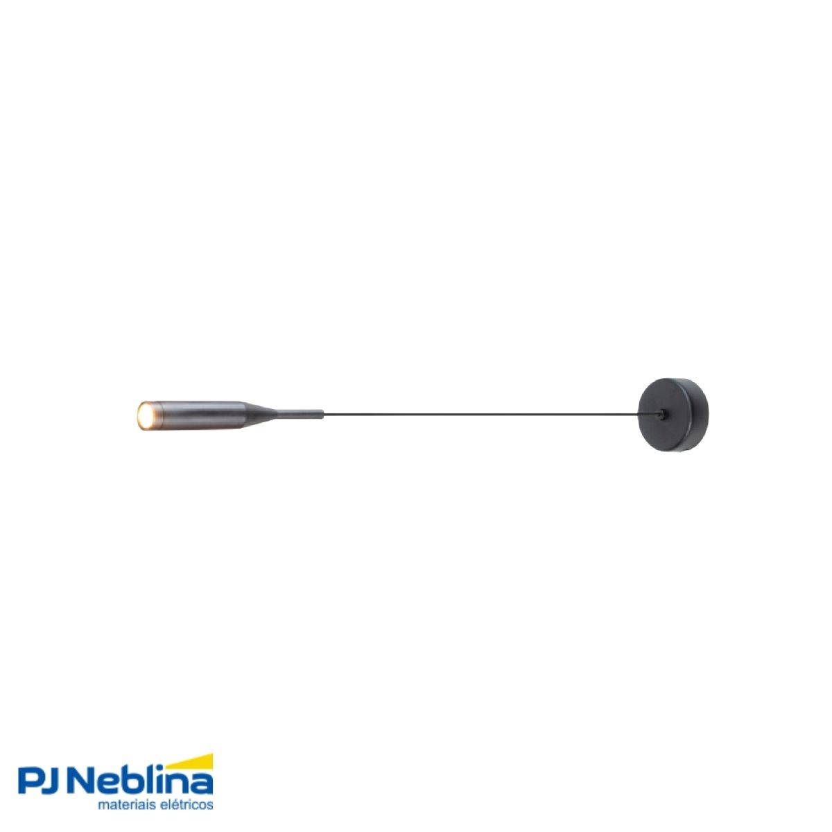 Luminária Pendente Led Set Preto 3W Bivolt 3000K Branco Quente 225Lm - Spotline