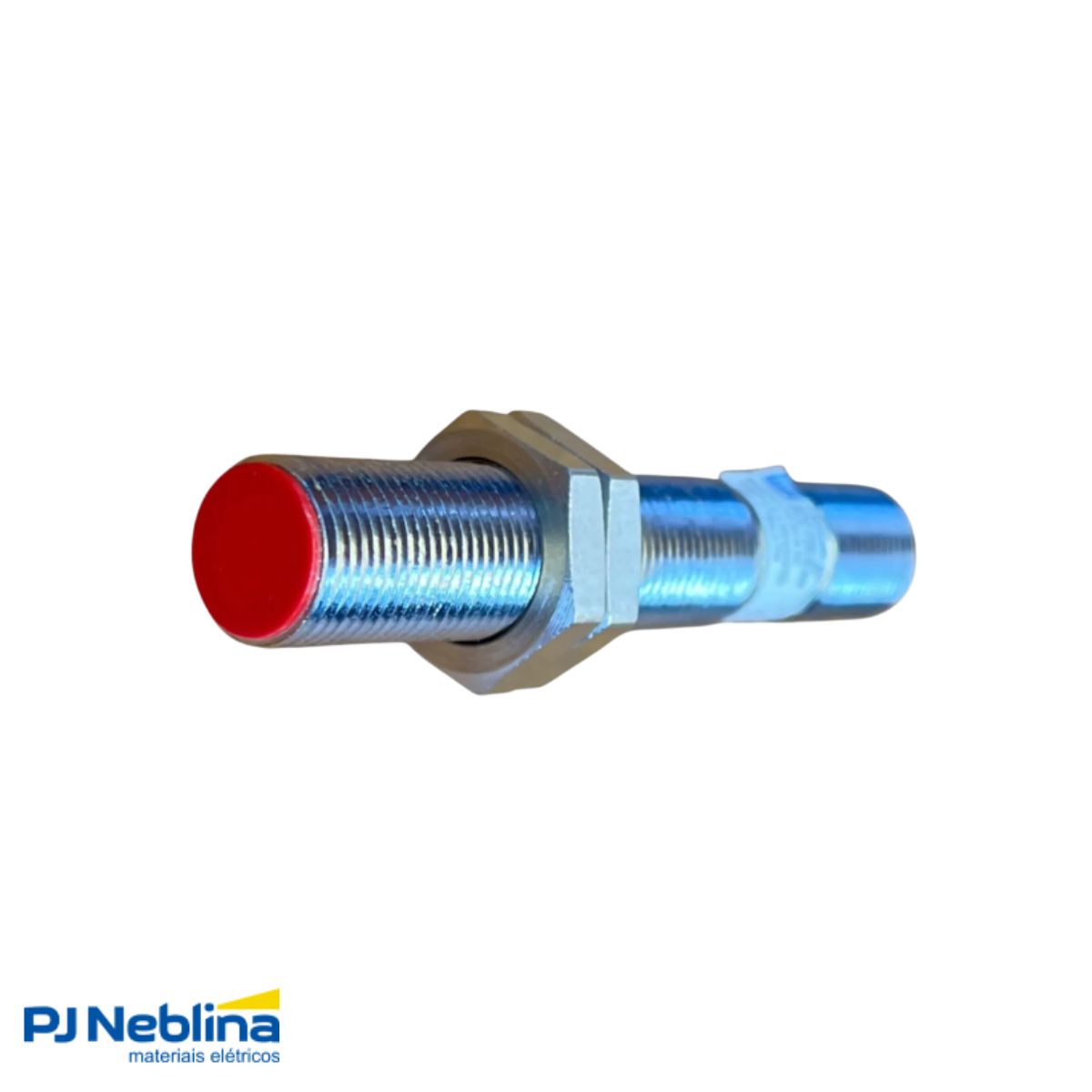 Sensor Indutivo Cilíndrico Roscado Sn=2Mm M12X1,00Mm Latão 4 Fios 10-30Vcc Conector M12 4 Pinos Npn 1Na+1Nf Traseira Iluminada - Weg
