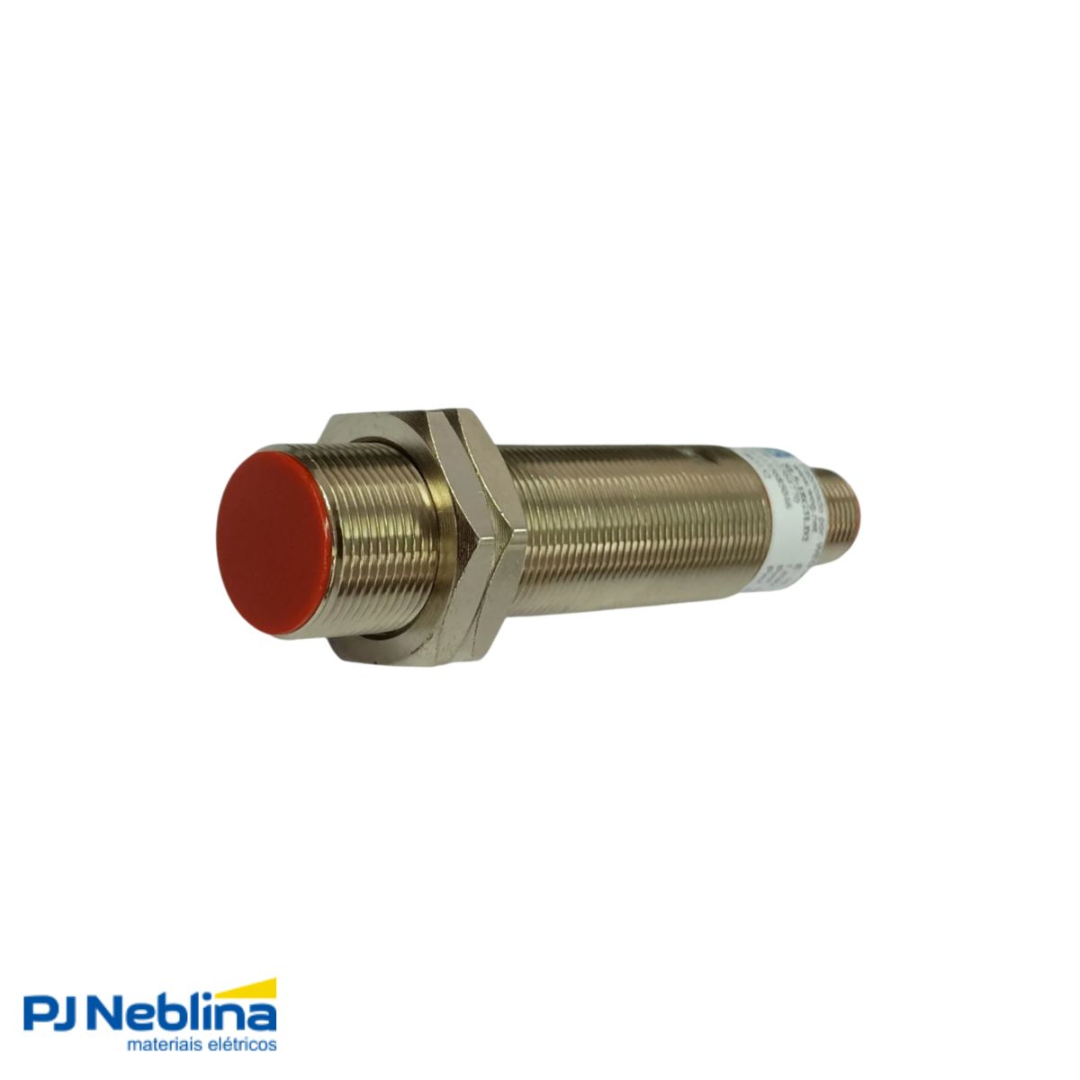 Sensor Indutivo Cilíndrico Roscado Sn=5Mm M18X1,00 mm Latão 4 Fios 10-30Vcc Conector M12 4 Pinos Npn 1Na+1Nf - Weg