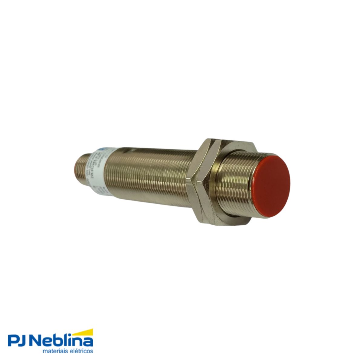 Sensor Indutivo Cilíndrico Roscado Sn=5Mm M18X1,00 mm Latão 4 Fios 10-30Vcc Conector M12 4 Pinos Npn 1Na+1Nf - Weg