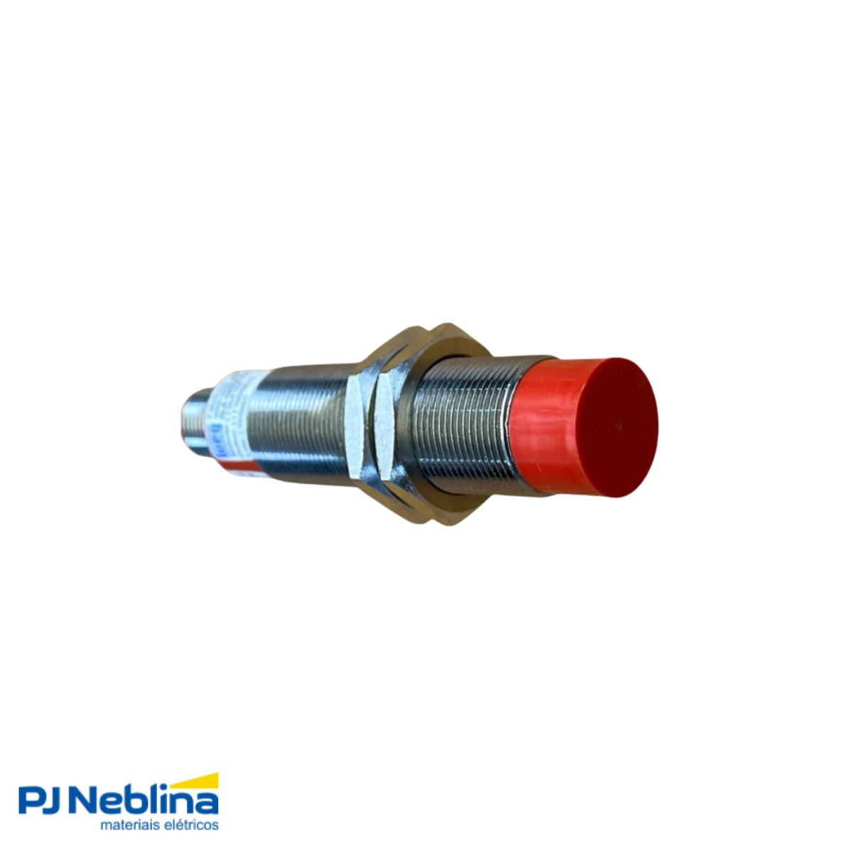 Sensor Indutivo Cilíndrico Roscado Sn=8Mm M18X1,00Mm Latão 4 Fios 10-30Vcc Conector M12 4 Pinos Npn 1Na+1Nf - Weg
