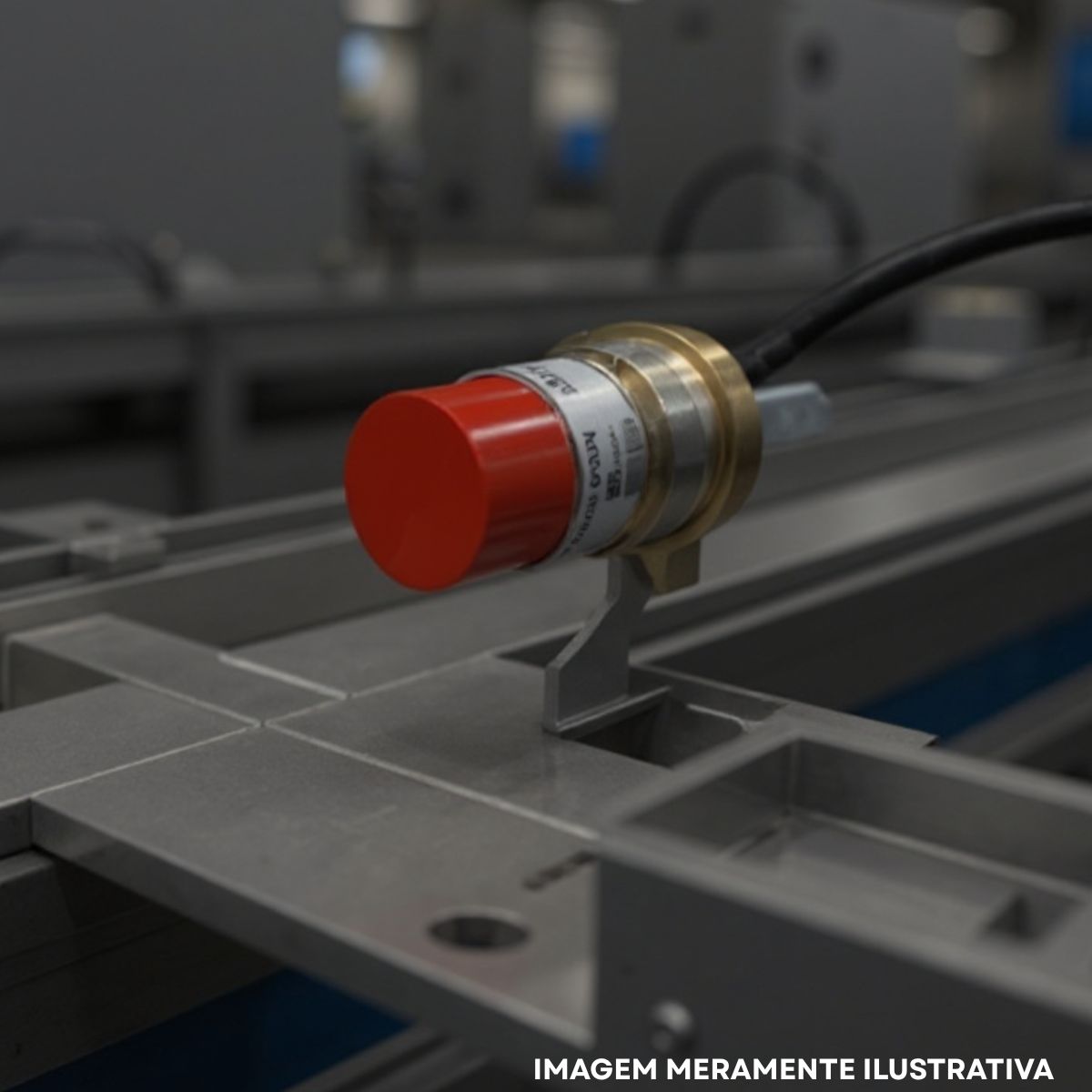 Sensor Indutivo Cilíndrico Roscado Sn=15Mm M30X1,50Mm Latão 4 Fios 10-30Vcc Conector M12 4 Pinos Npn 1Na+1Nf - Weg