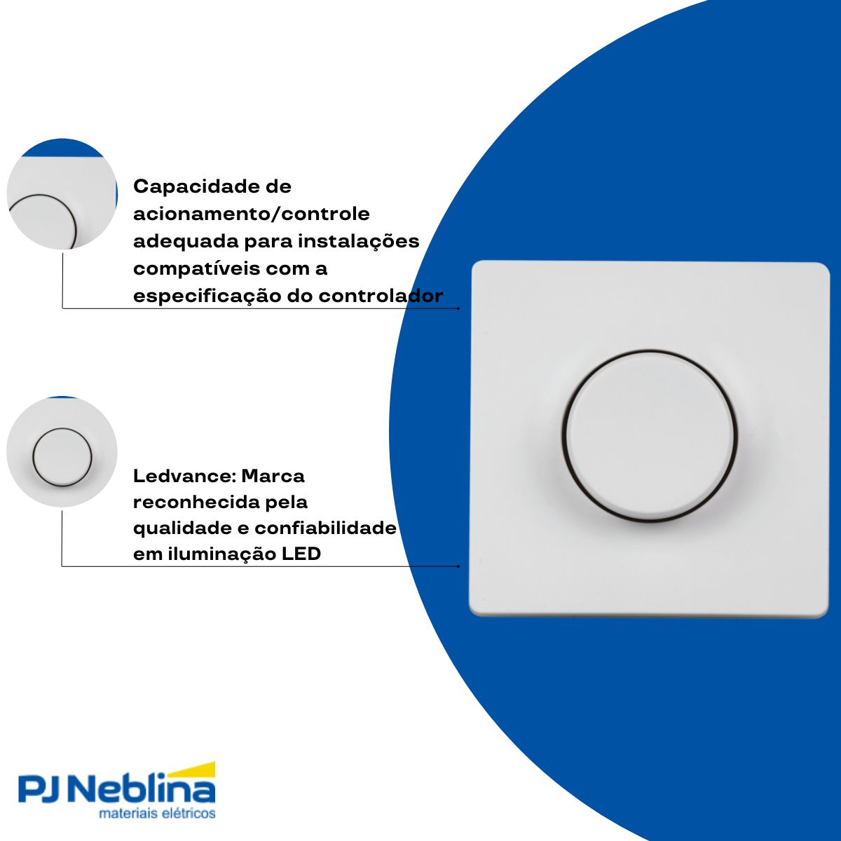 Unidade De Controle Manual 6A 1-10V Ip20 Dim Mcu G2 - Ledvance