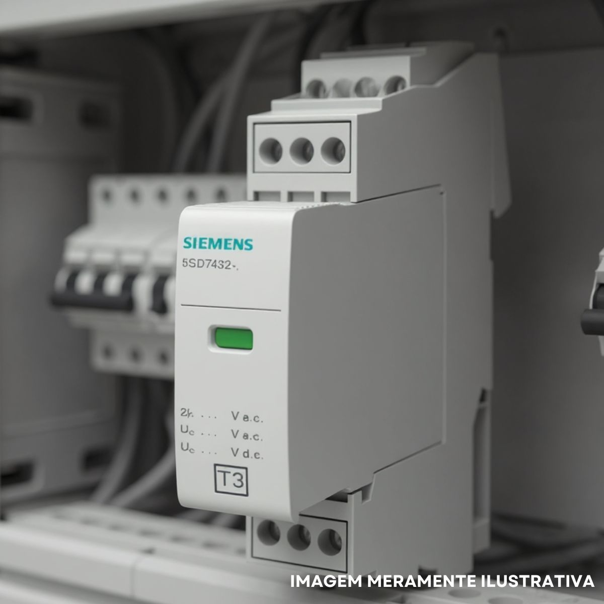 Protetor Surto Dps Monobloco Spd Tipo 3 2P 240/264V 25A 10Ka Cz Classe Iii Ip20 - Siemens