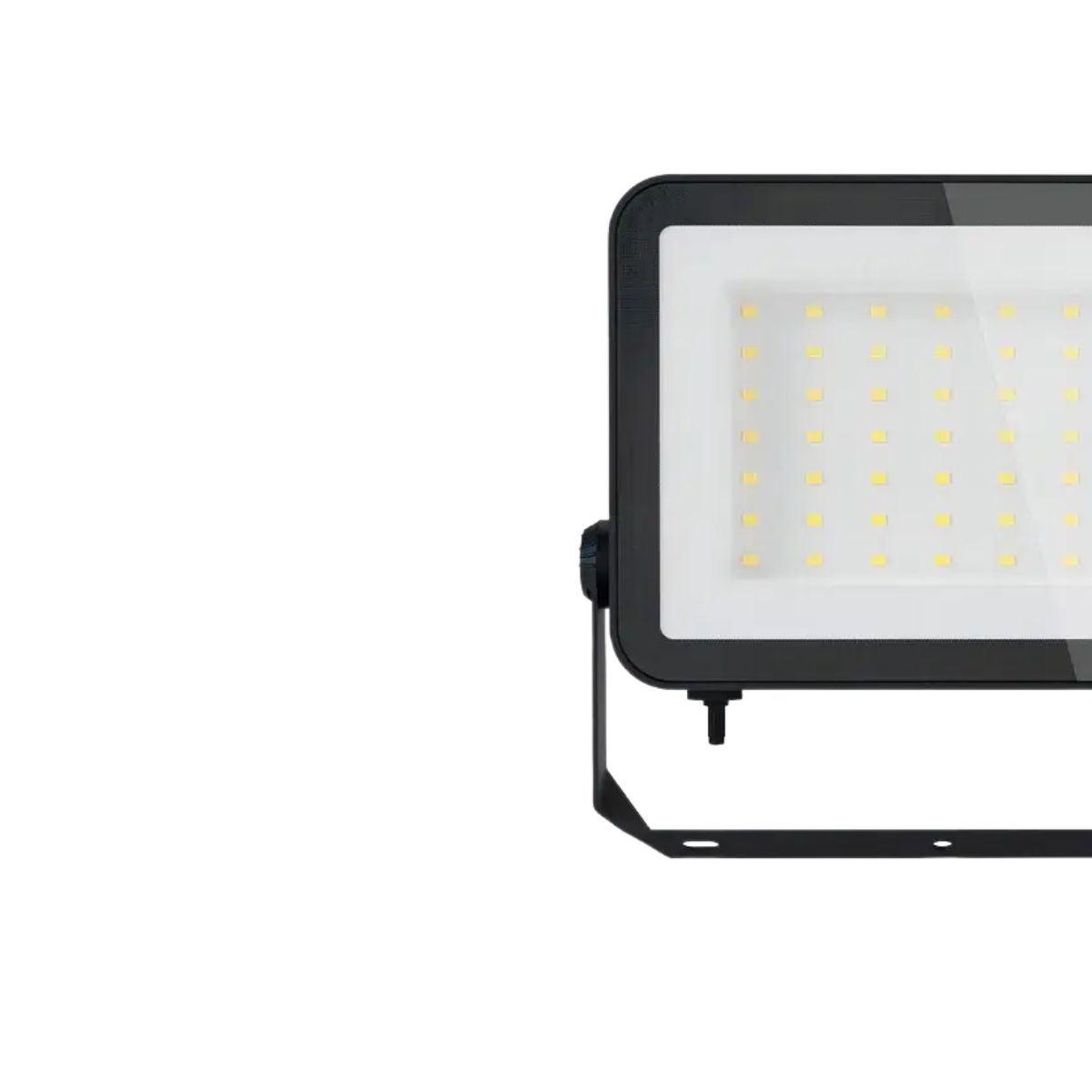 Luminária Refletor Led Retangular Sobrepor Preto 50W Bivolt 5000K Luz Do Dia 5000Lm Difusor Vidro Ip65 - Ledvance
