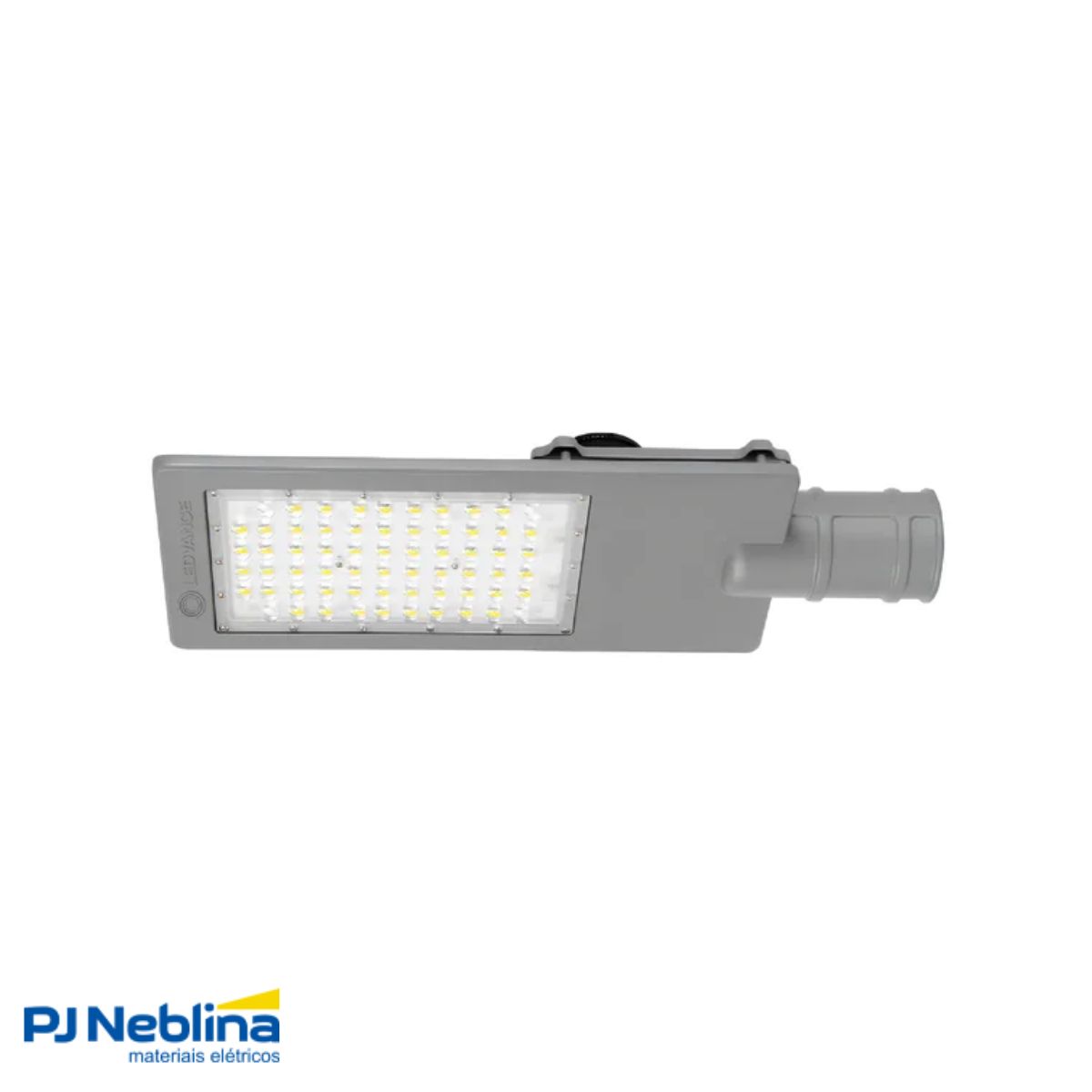 Luminária Publica Led Cinza 70W Bivolt 5000K Luz Do Dia 9450Lm Difusor Policarbonato Ip65 - Ledvance