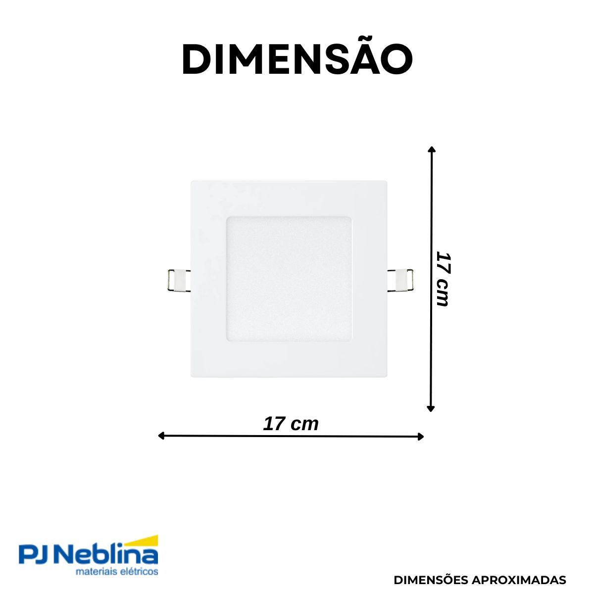Luminária Painel Led Embutir Quadrado Branco 12W Bivolt 3000K Branco Quente 840Lm Difusor Polipropileno - Ledvance