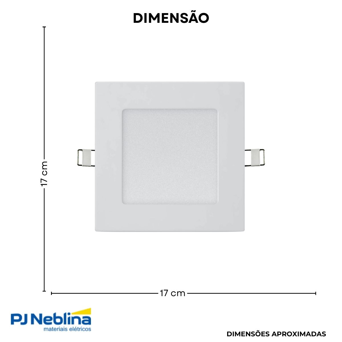 Luminária Painel Led Embutir Quadrado Bc 12W Bivolt 4000K Branco Neutro 840Lm Difusor Polipropileno - Ledvance