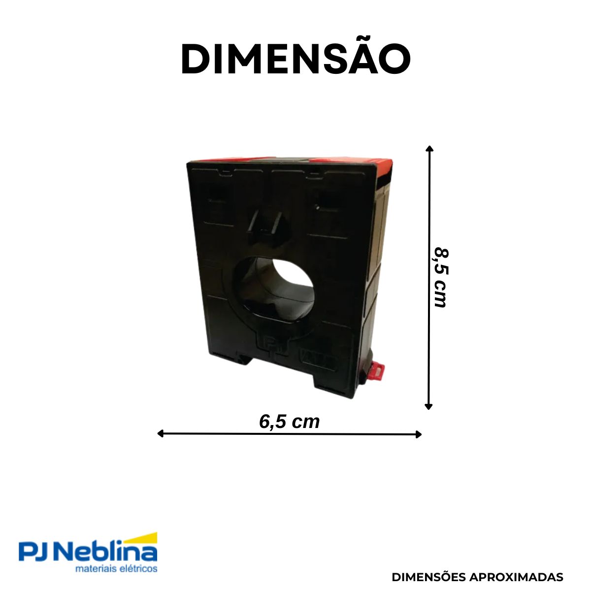 Transformador Corrente Janela 200/5a 4,5va Classe 0,6 0,6kv